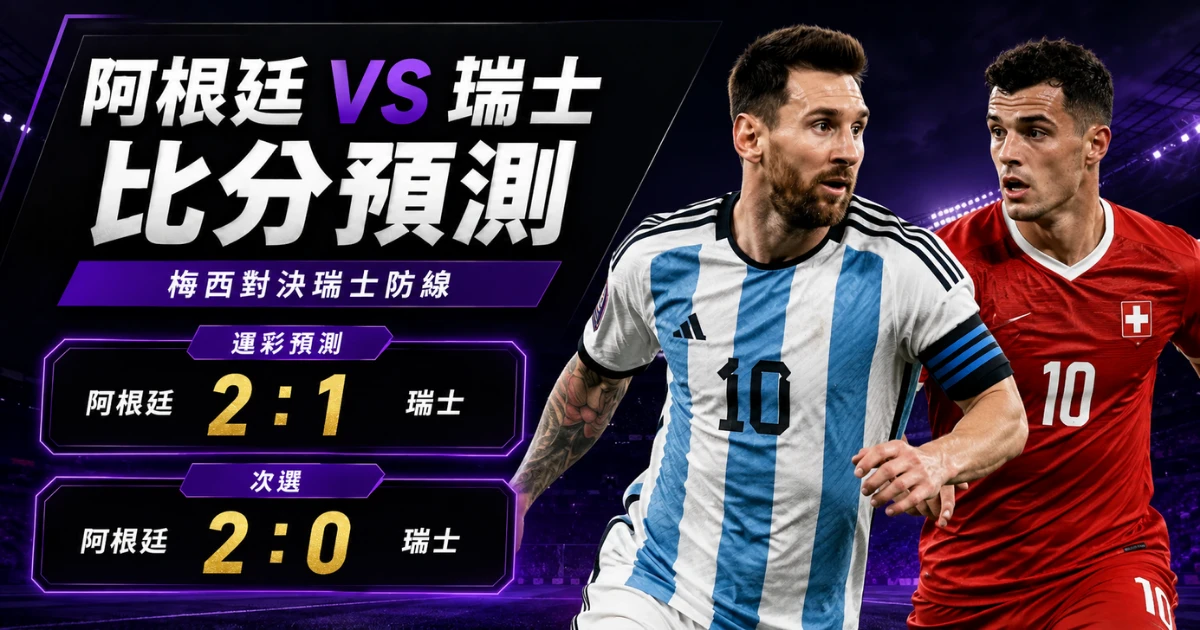 阿根廷瑞士預測比分2：1、2：0 梅西往中路收，右後衛能否補上寬度會影響進攻