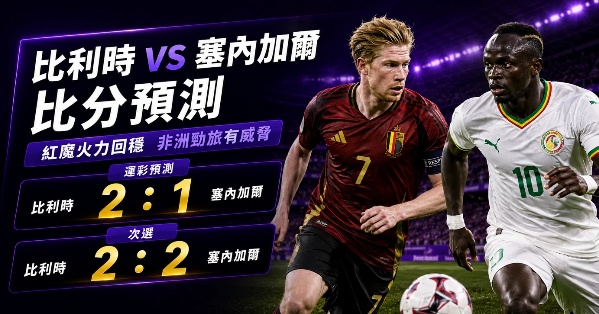 比利時塞內加爾預測比分2：1、2：2 盧卡庫替補火力回溫，非洲冠軍底氣仍在